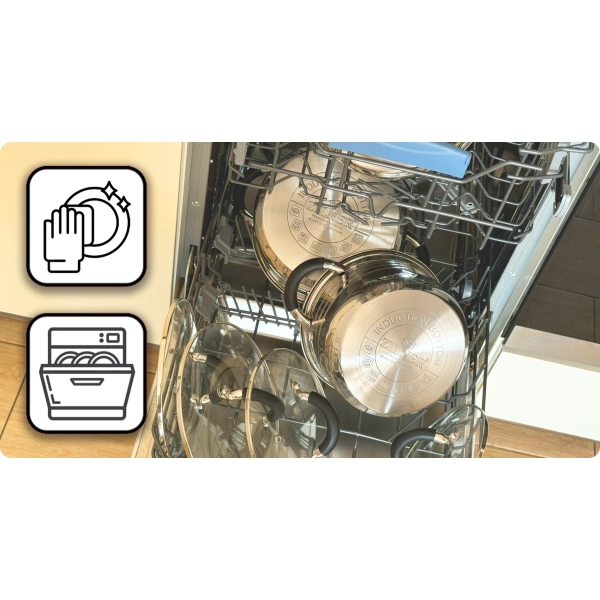 ZESTAW GARNKÓW ZE STALI NIERDZEWNEJ 12 ELE ZL-8332